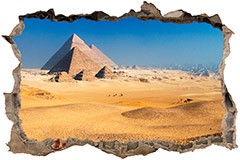 Adesivi Murali: Buco Piramidi di Giza 3