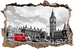Adesivi Murali: Buco Big Ben di Londra 3