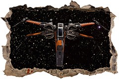 Adesivi Murali: Buco X-Wing Starfighter - Poe Dameron 3