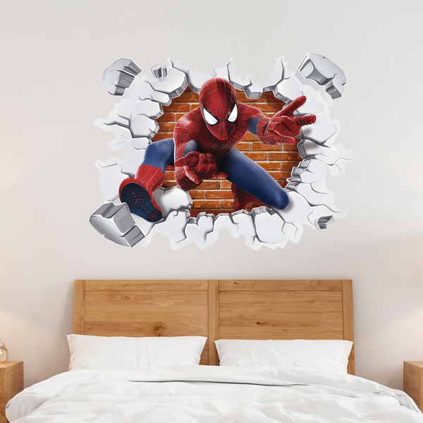 Adesivi Murali: Buco murale Spiderman