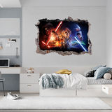Adesivi Murali: Buco Il risveglio della Forza Star Wars 4