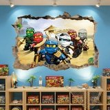 Adesivi Murali: Buco Lego Team Ninjago 15