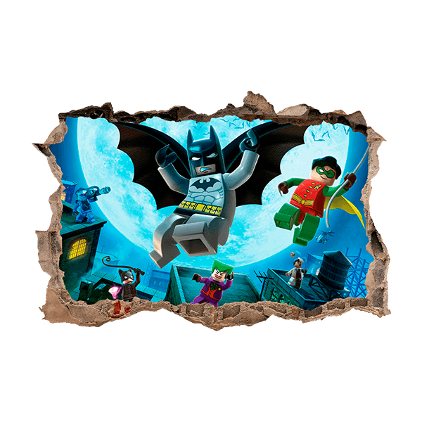 Adesivi Murali: Lego, Batman e Robin