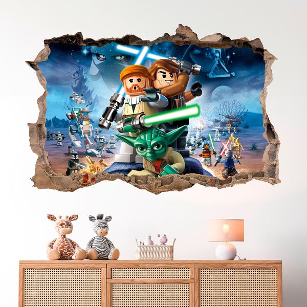 Adesivi Murali: Lego, personaggi di Star Wars