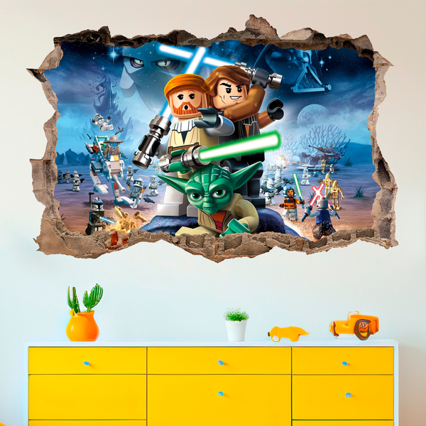 Adesivi Murali: Lego, personaggi di Star Wars