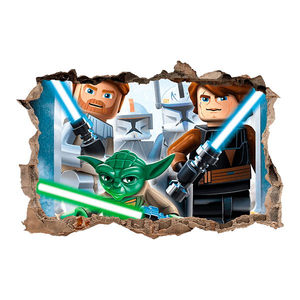 Adesivi Murali: Lego, spade laser Star wars