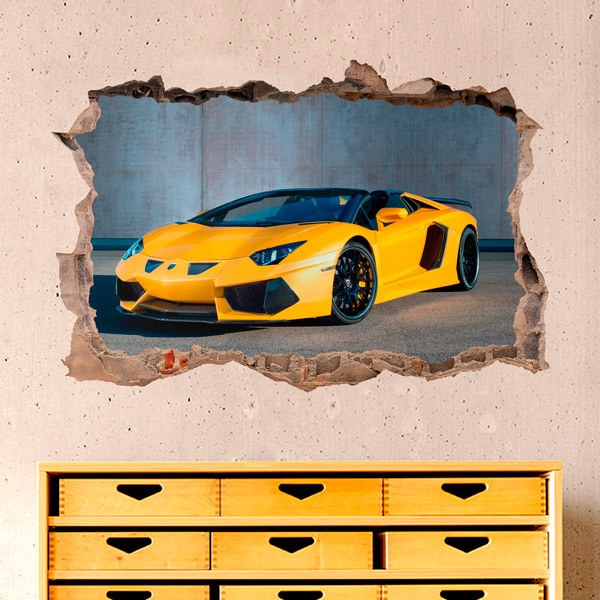 Adesivi Murali: Giallo Lamborghini