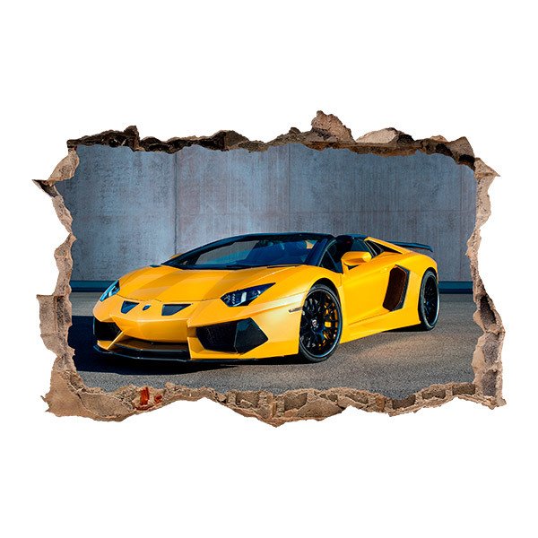 Adesivi Murali: Giallo Lamborghini