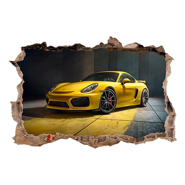 Adesivi Murali: Giallo Porsche