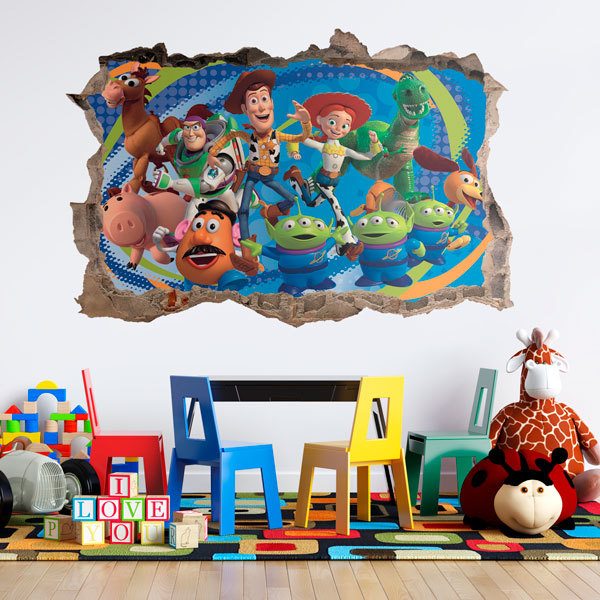 Adesivi Murali: Adesivo murale Buco Toy Story