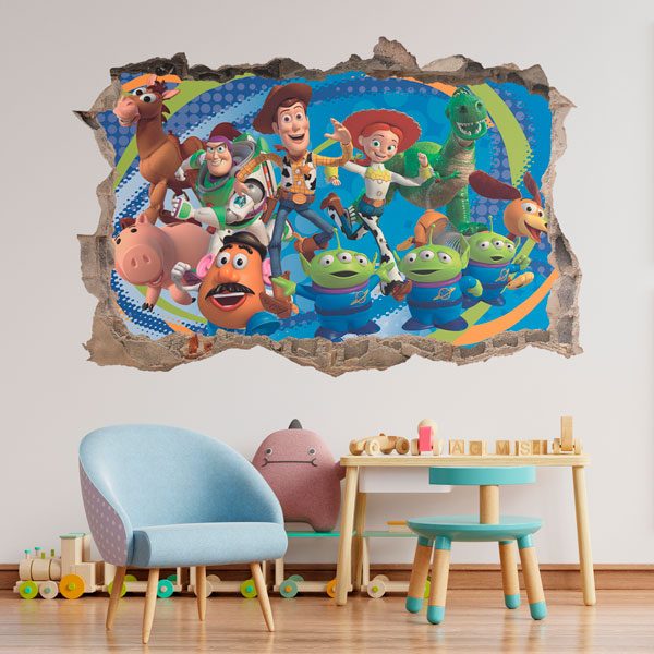 Adesivi Murali: Adesivo murale Buco Toy Story