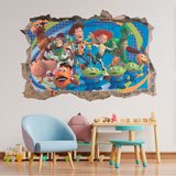 Adesivi Murali: Adesivo murale Buco Toy Story 3