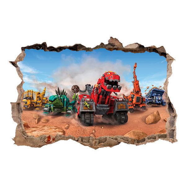 Adesivi Murali: Adesivo murale Buco Dinotrux