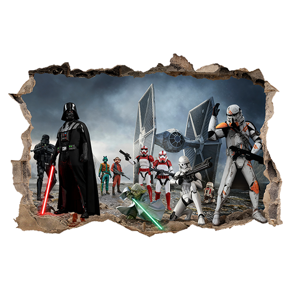 Adesivi Murali: Darth Vader, Yoda - Star Wars