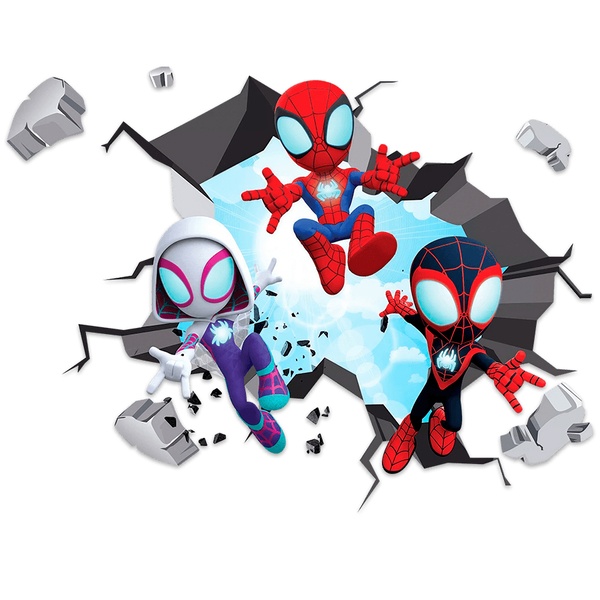 Adesivi per Bambini: Buco nel muro Spider-Verse