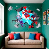 Adesivi per Bambini: Buco nel muro Spider-Verse 12