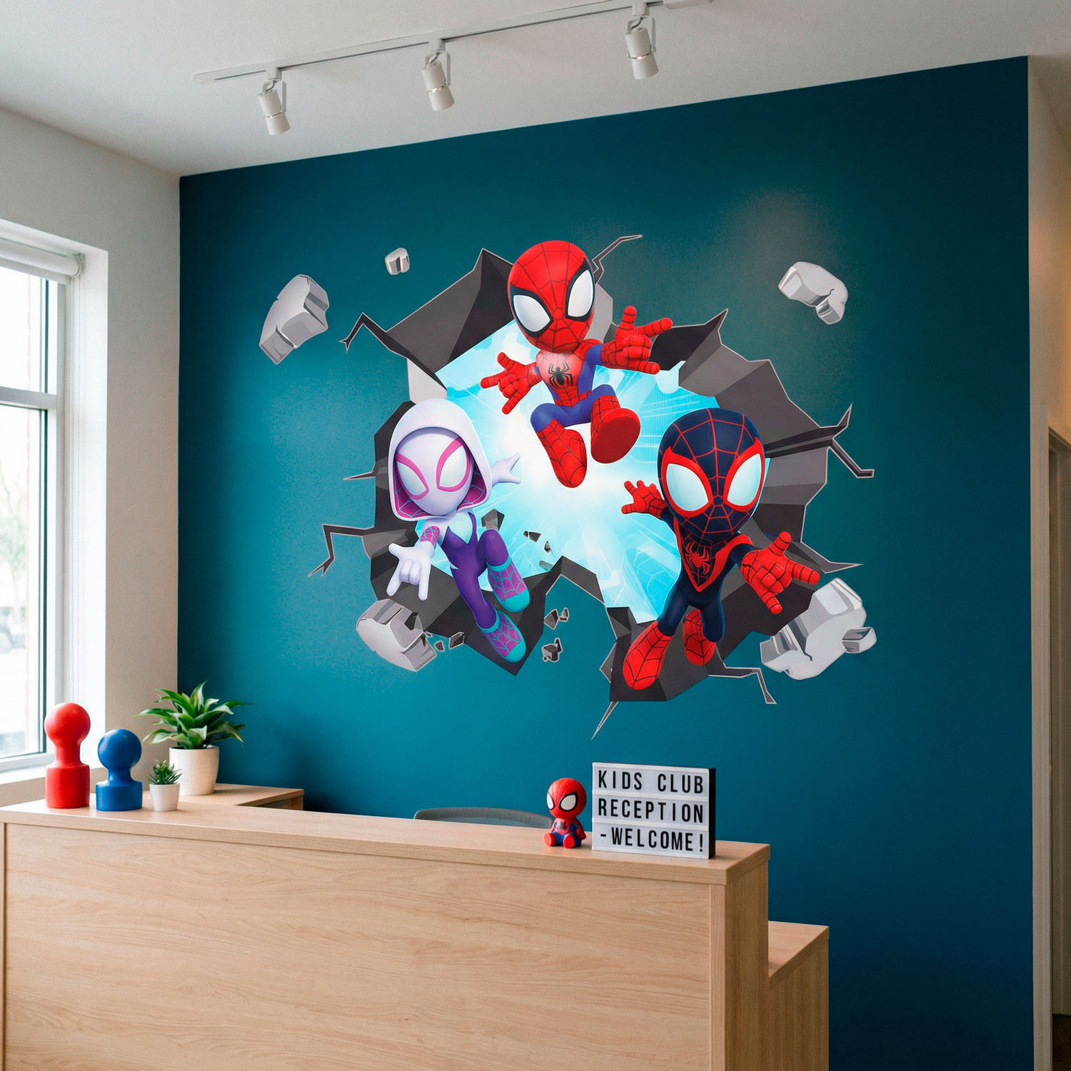 Adesivi per Bambini: Buco nel muro Spider-Verse