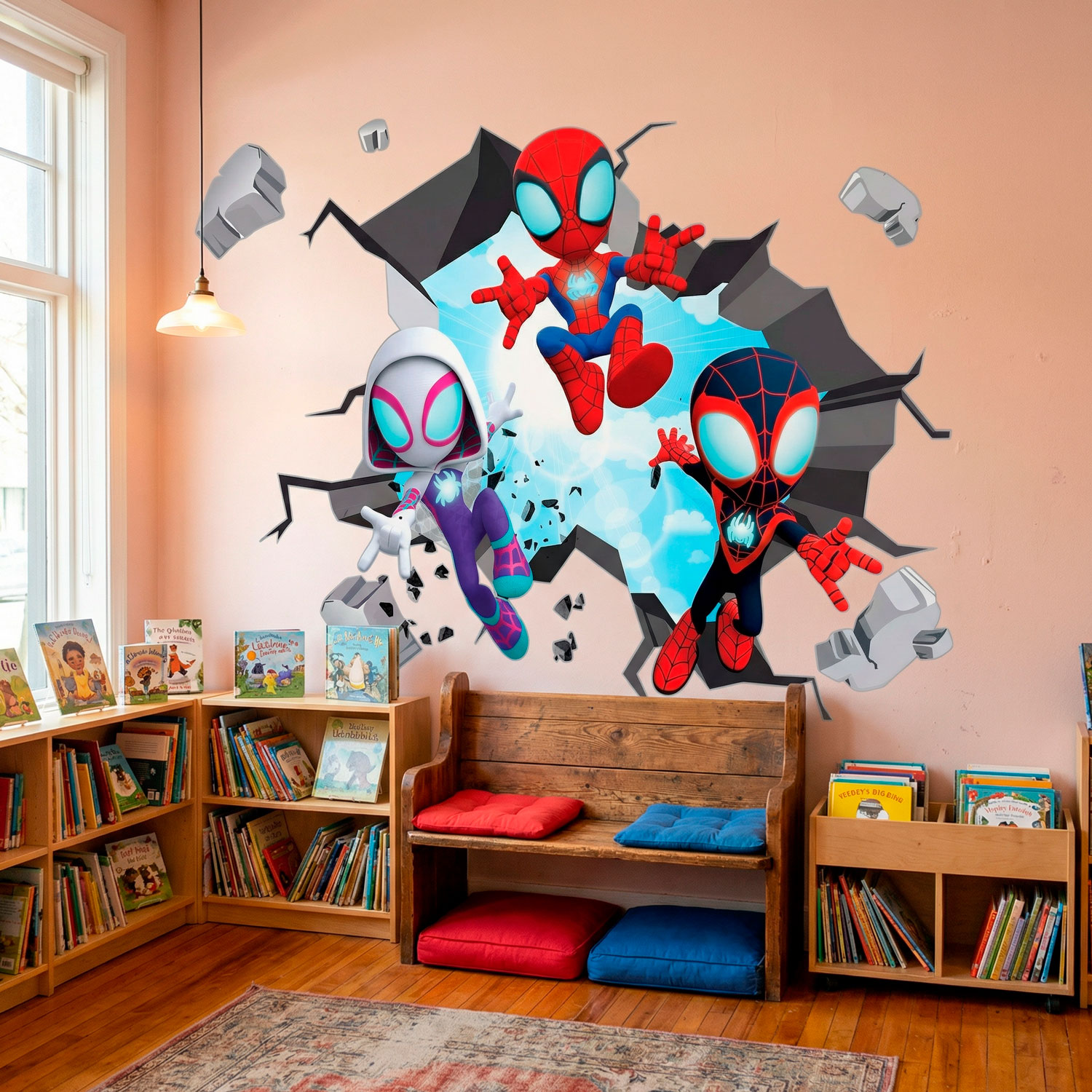 Adesivi per Bambini: Buco nel muro Spider-Verse