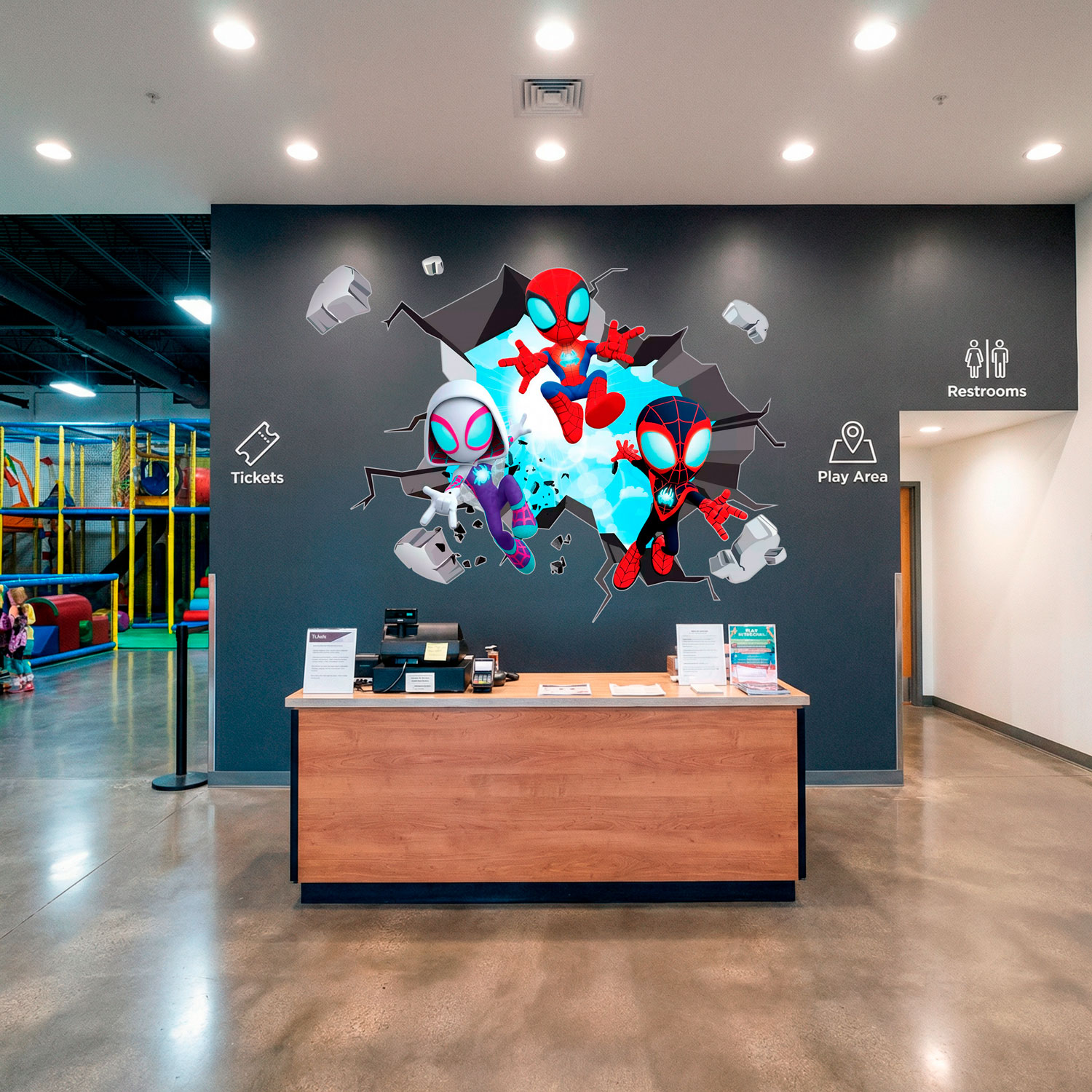 Adesivi per Bambini: Buco nel muro Spider-Verse