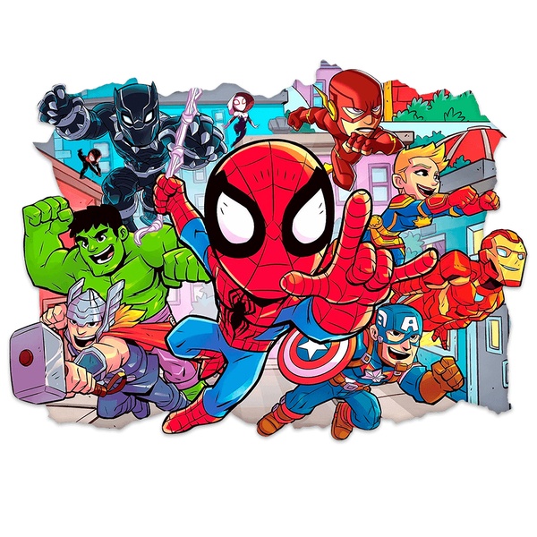 Adesivi per Bambini: Buco nel muro Spider-Man