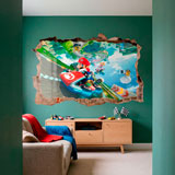 Adesivi per Bambini: Buco nel muro Mario Kart 16