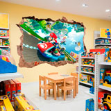 Adesivi per Bambini: Buco nel muro Mario Kart 18