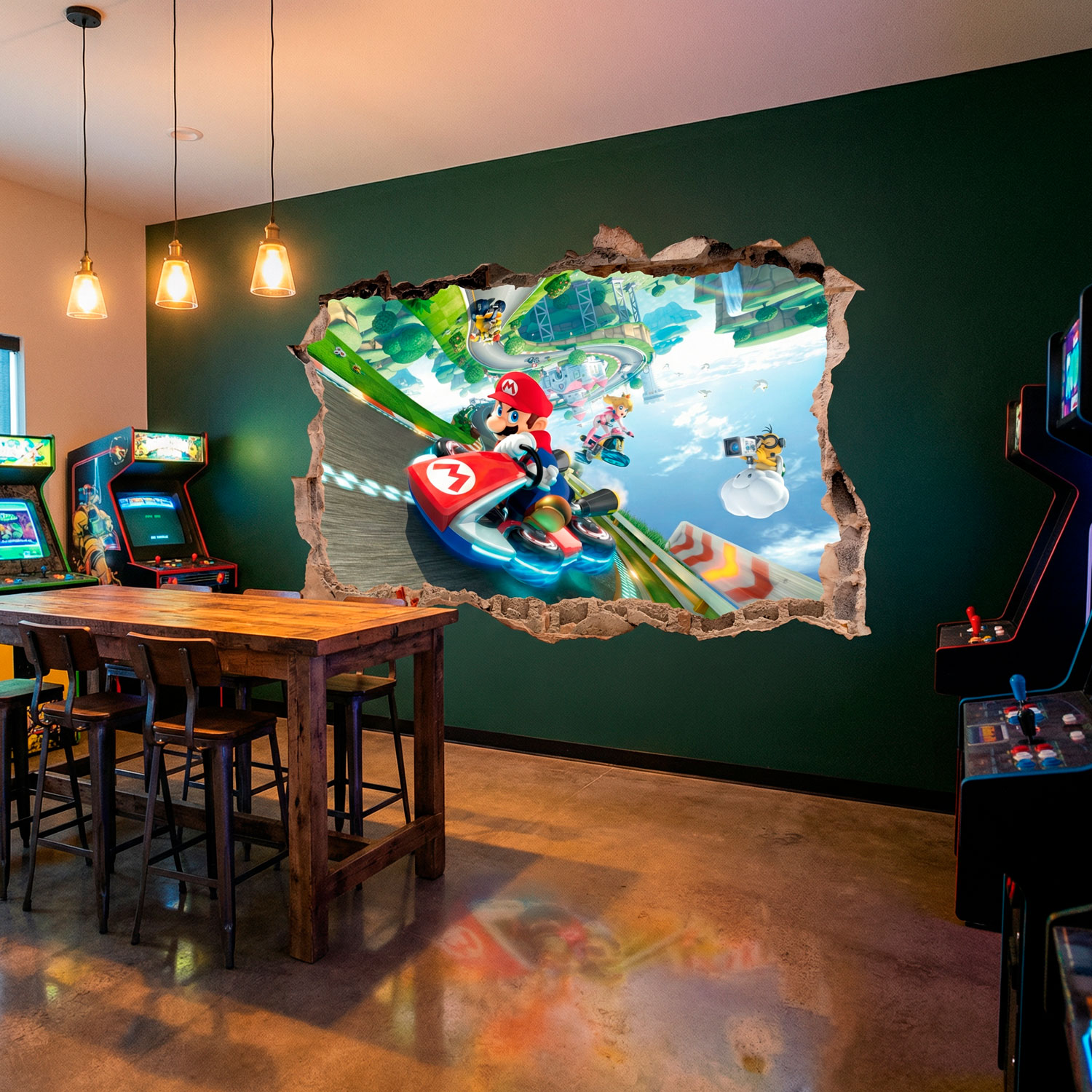 Adesivi per Bambini: Buco nel muro Mario Kart