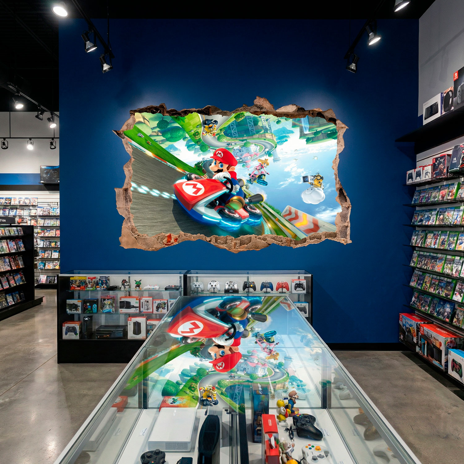 Adesivi per Bambini: Buco nel muro Mario Kart