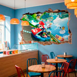 Adesivi per Bambini: Buco nel muro Mario Kart 27