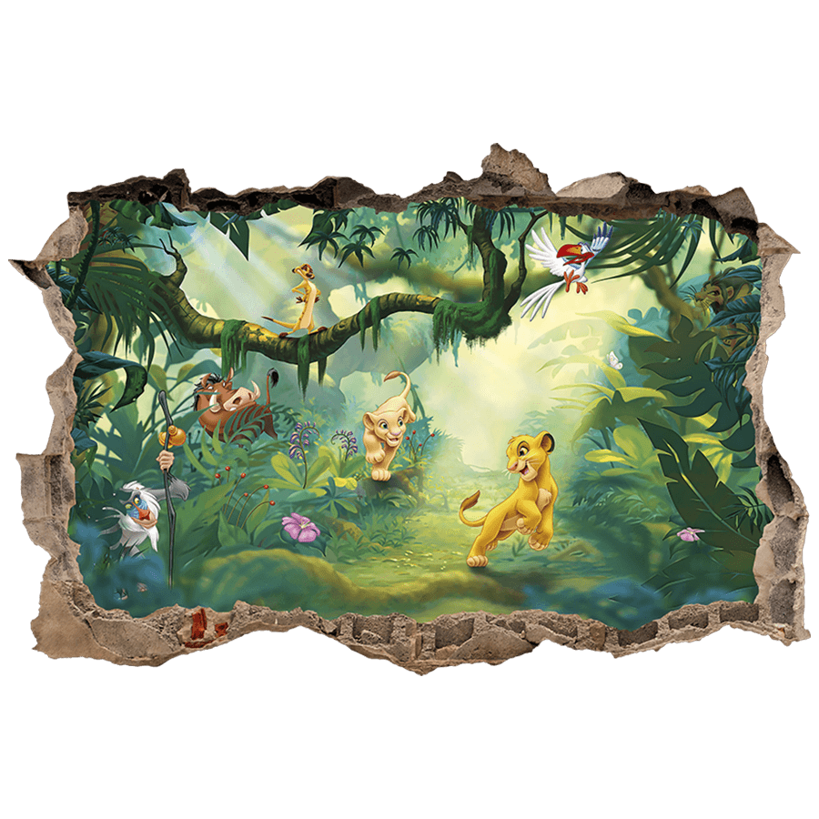 Adesivi per Bambini: Buco nel muro Il Re Leone