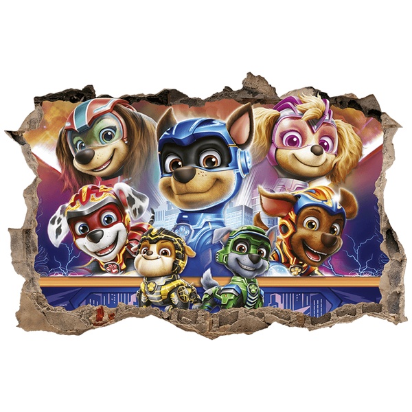 Adesivi per Bambini: Buco nel muro Paw Patrol