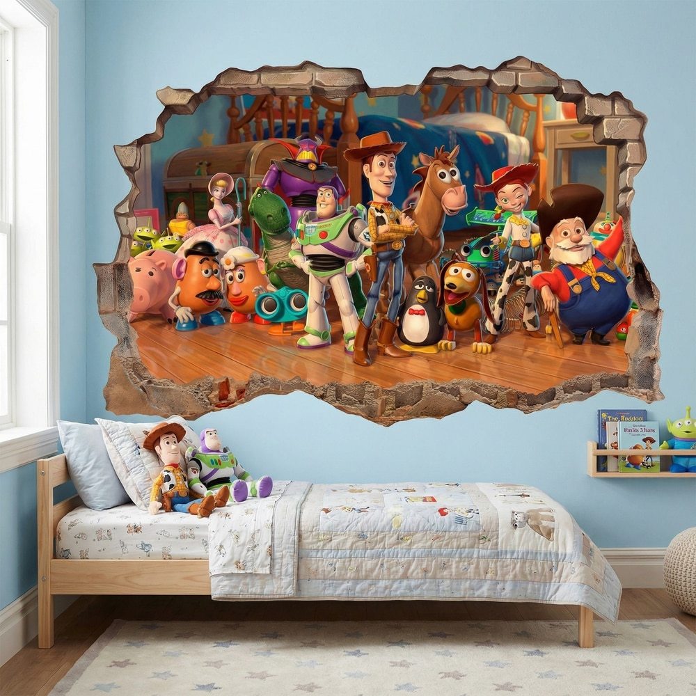 Adesivi per Bambini: Foro Muro Giocattoli Toy Story