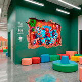 Adesivi per Bambini: Foro nel Muro Supereroi Marvel 13