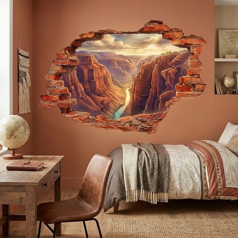 Buco nel Muro Grand Canyon al Tramonto 0
