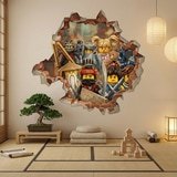 Adesivi per Bambini: Buco nel Muro Eroi Lego Ninjago 4