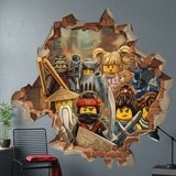 Adesivi per Bambini: Buco nel Muro Eroi Lego Ninjago 9