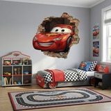 Adesivi per Bambini: Buco nel Muro Saetta McQueen Pixar Cars 9