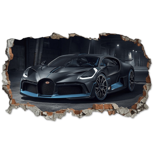 Adesivi Murali: Buco nel Muro Bugatti Divo