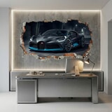 Adesivi Murali: Buco nel Muro Bugatti Divo 10