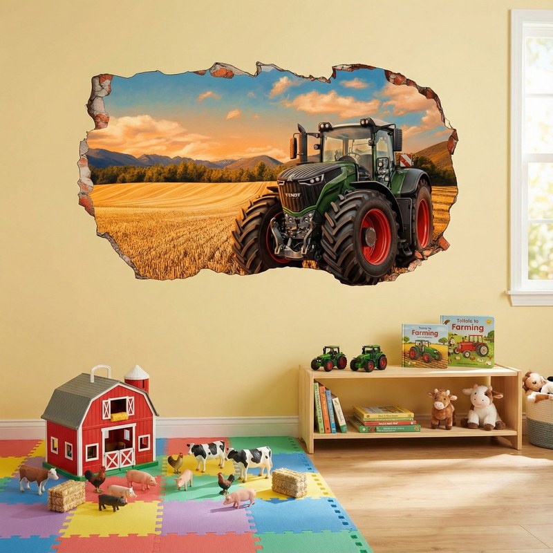 Buco nel Muro Trattore Campo di Grano 7/9