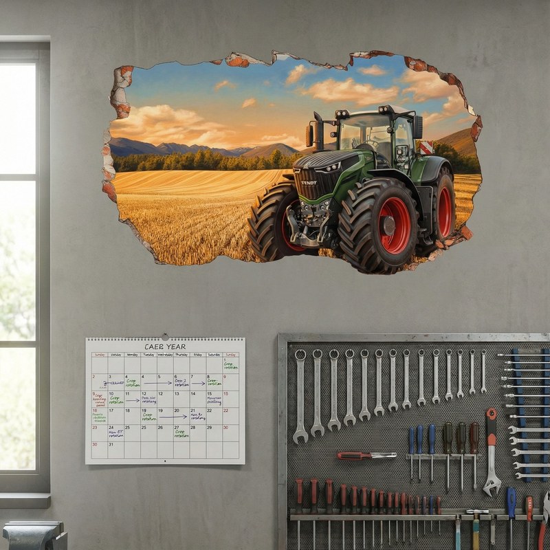 Buco nel Muro Trattore Campo di Grano 8/9