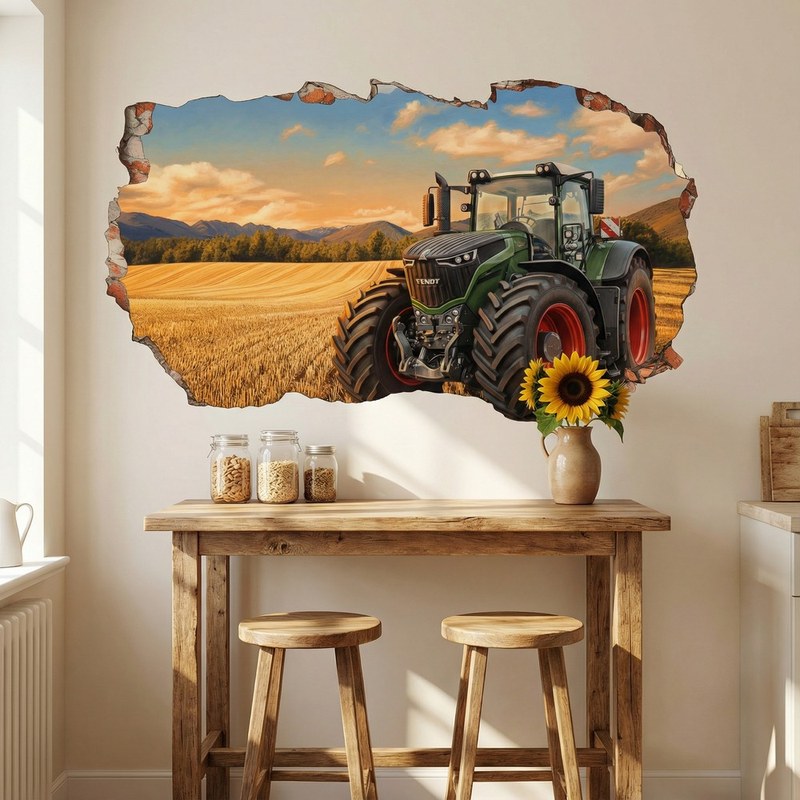 Buco nel Muro Trattore Campo di Grano 9/9