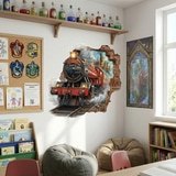 Adesivi Murali: Buco nel Muro Treno Harry Potter 5