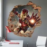 Adesivi per Bambini: Buco nel Muro Iron Man Impatto 7