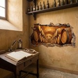 Adesivi Murali: Buco nel Muro Cantina Leggendaria 5