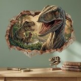 Adesivi per Bambini: Buco nel Muro Dominio Giurassico 3