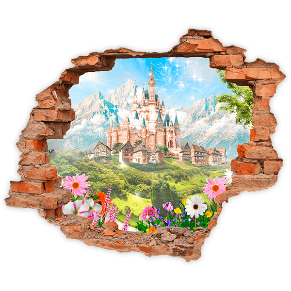 Adesivi Murali: Buco Castello Disney 0