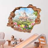 Adesivi Murali: Buco Castello Disney 3