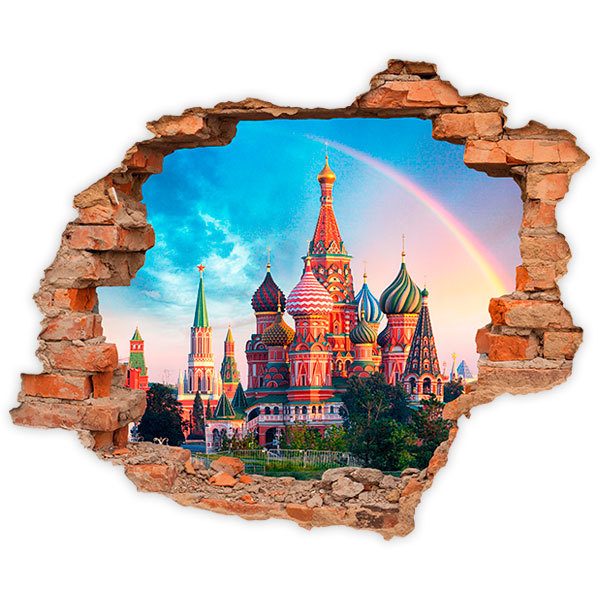 Adesivi Murali: Buco Cattedrale di Mosca
