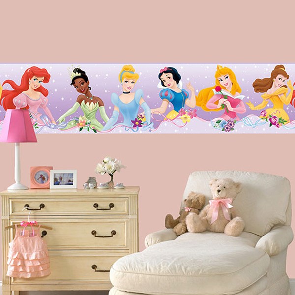 Adesivi per Bambini: Confine  Principesse Disney